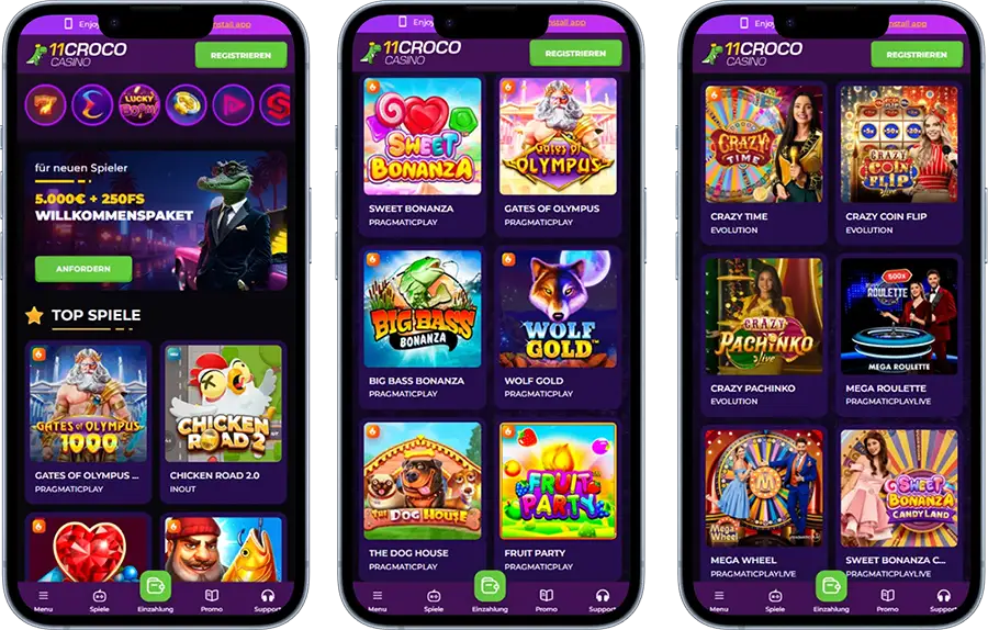 11Croco Casino Mobile