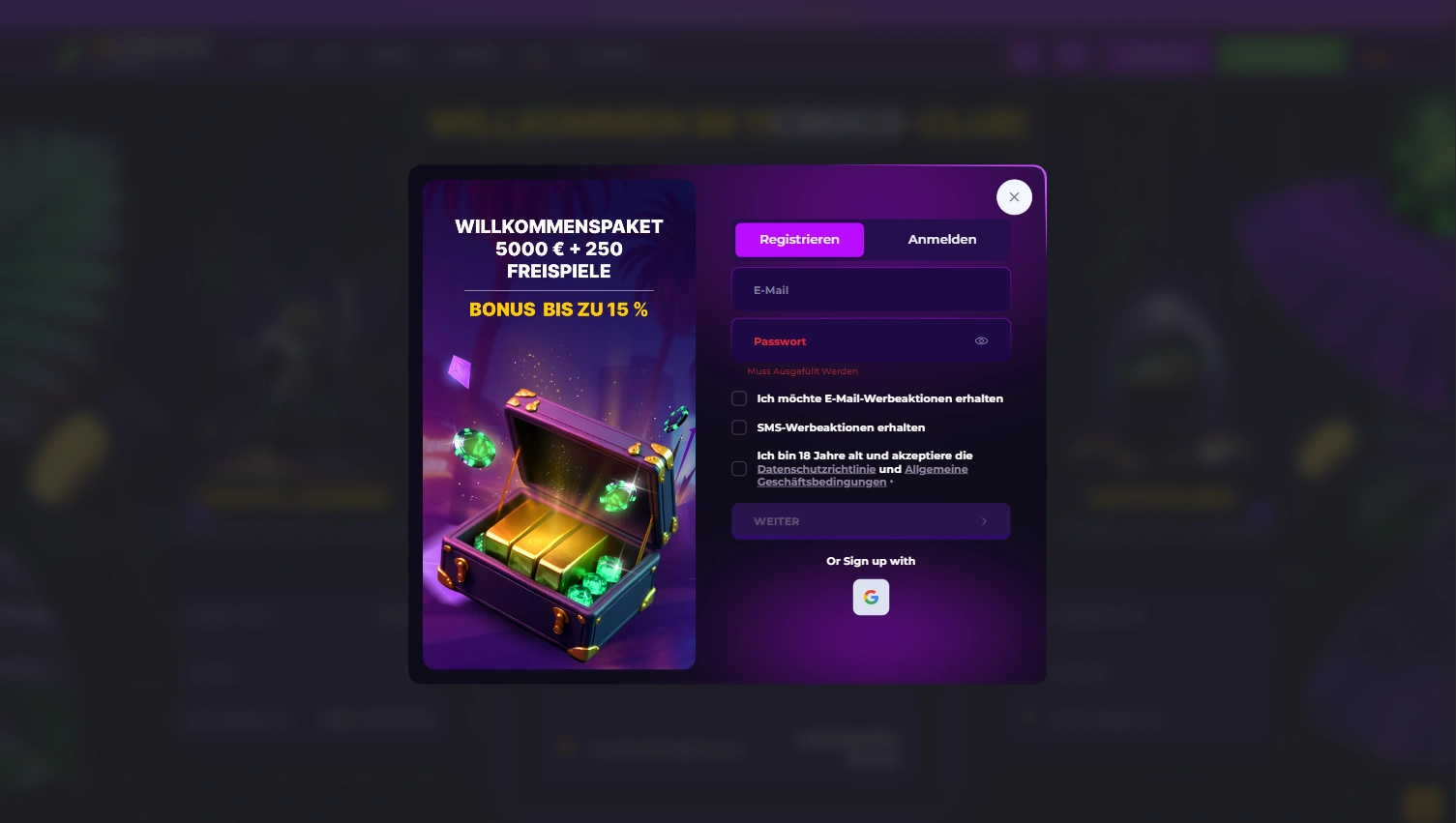 11Croco Casino Registrierung & Anmelden